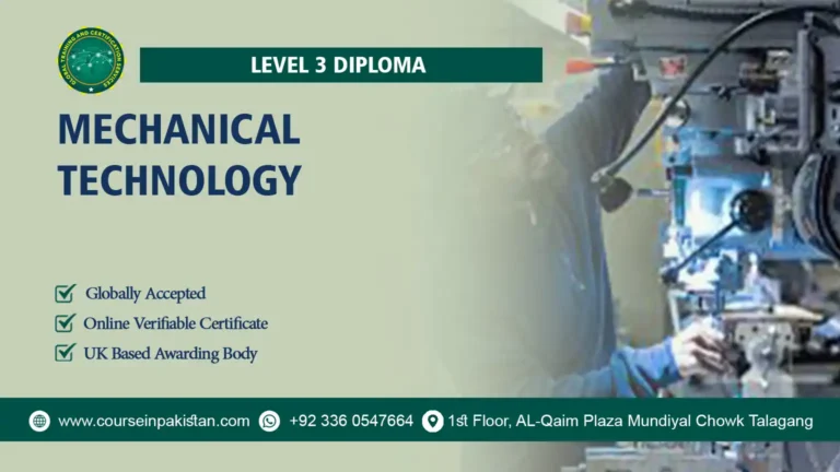 Level 3 Diploma in Mechanical Technology