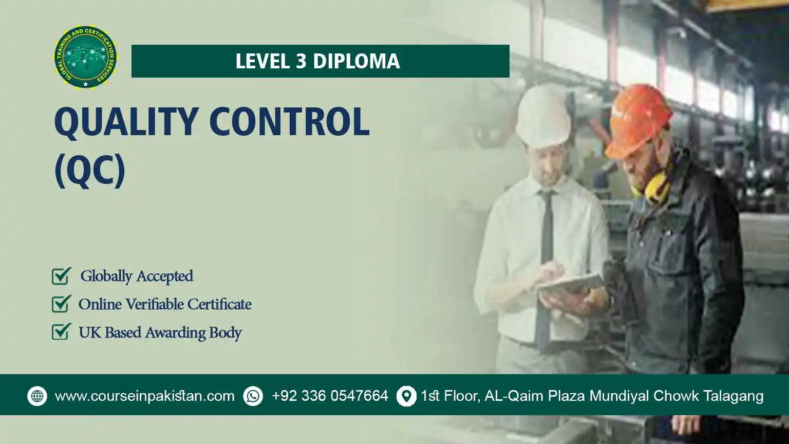 Level 3 Diploma in Quality Control (QC)