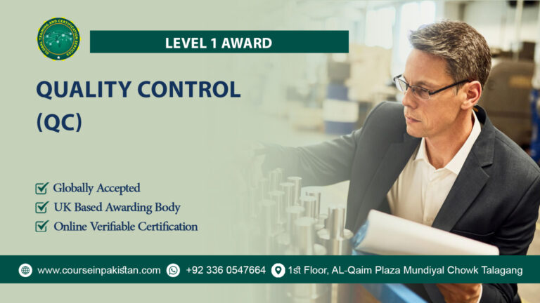 QualCert Level 1 Award in Quality Control (QC)