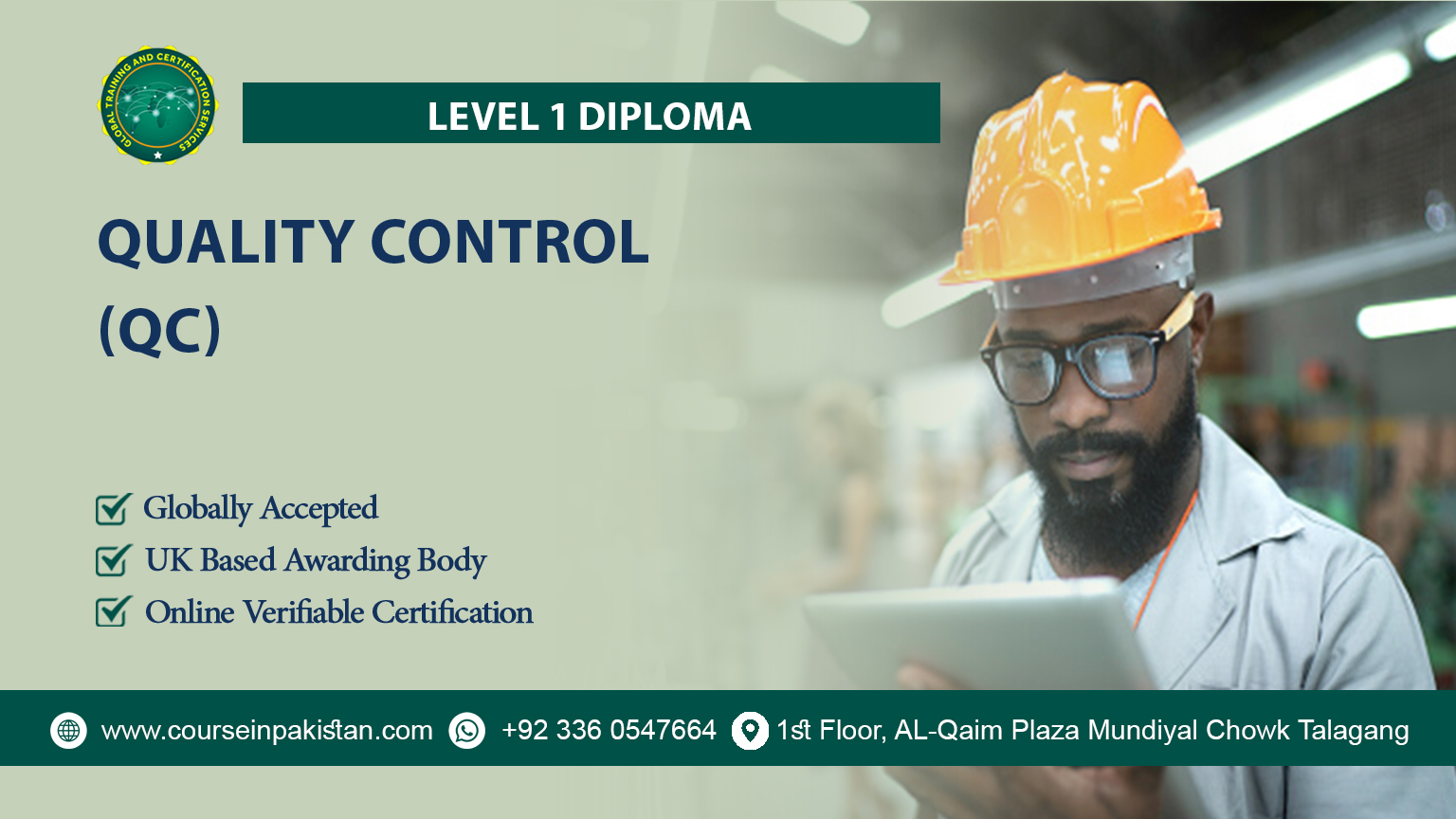 QualCert Level 1 Diploma in Quality Control (QC)