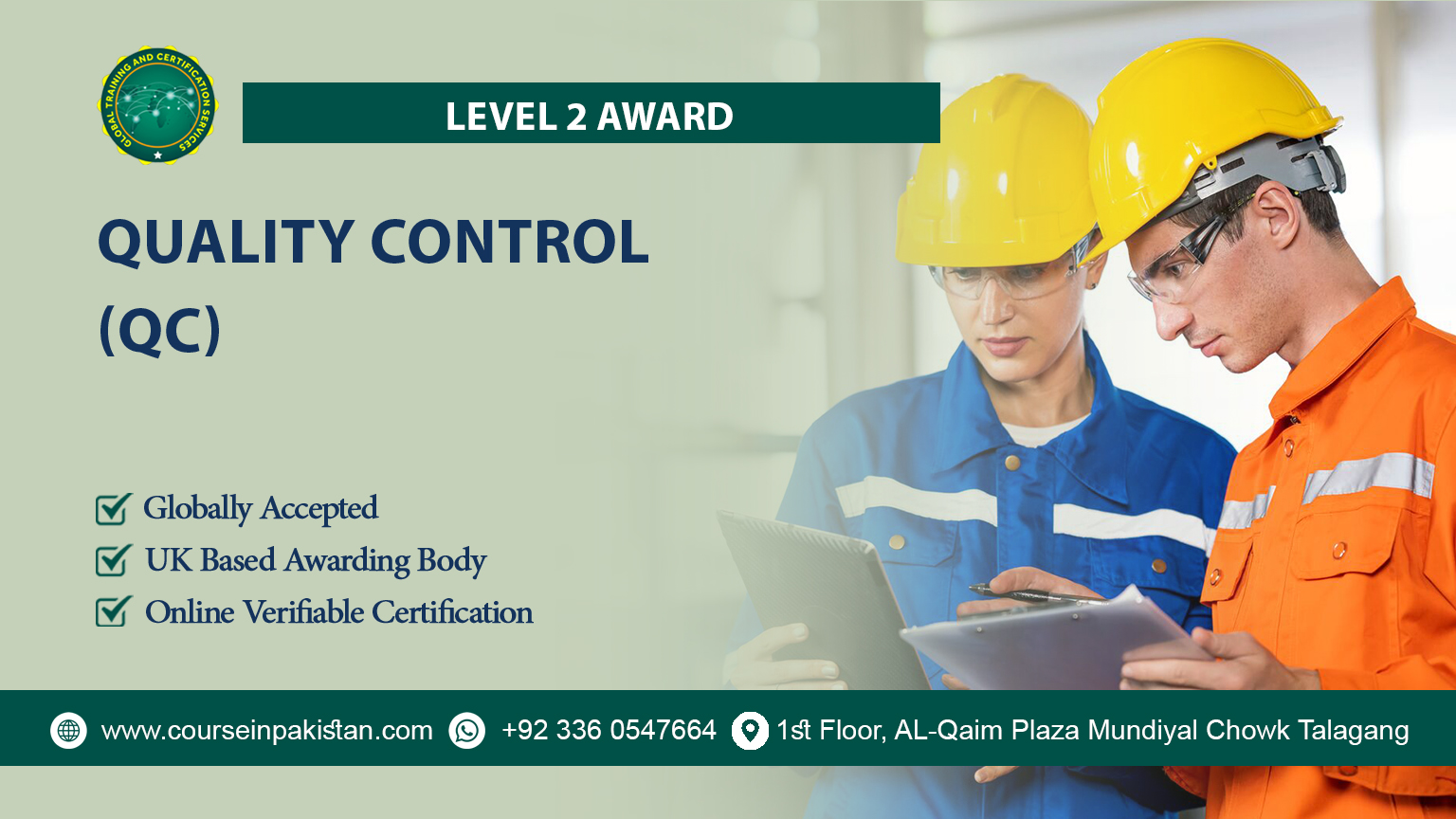 QualCert Level 2 Award in Quality Control (QC)