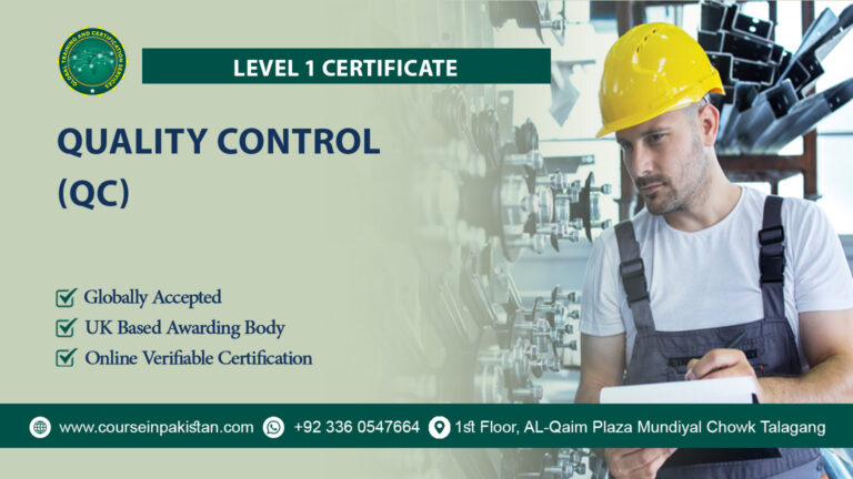 QualCert Level 1 Certificate in Quality Control (QC)