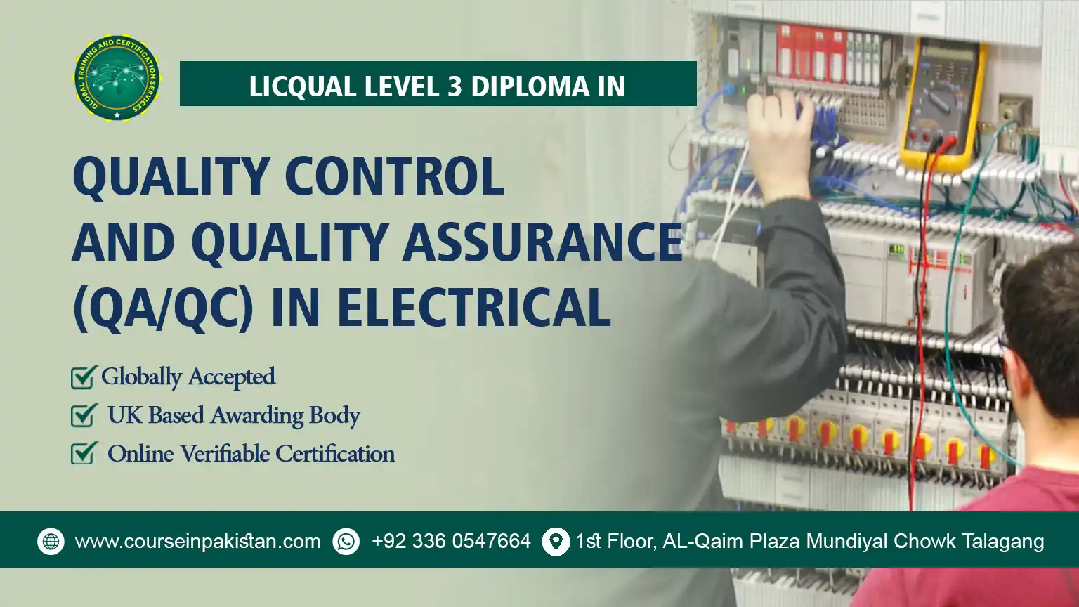 Level 3 Diploma in Quality Control and Quality Assurance QA QC in Electrical