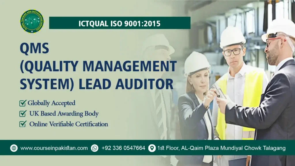 ISO 9001:2015 Quality Management System Lead Auditor Course ISO 9001 2015 QMS (Quality Management System) Lead Auditor
