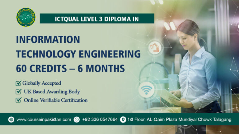 ICTQual Level 3 Diploma in Information Technology Engineering 60 Credits – 6 Months