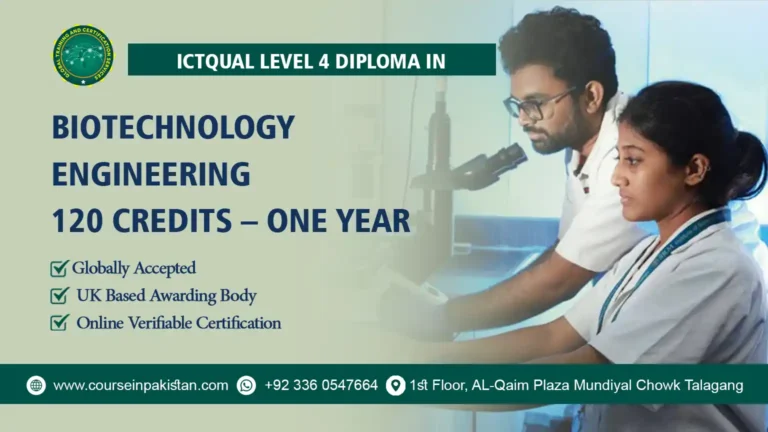 The ICTQual Level 4 Diploma in Biotechnology Engineering is designed for those interested in harnessing biological systems and organisms to develop new products and processes in biotechnology. As biotechnology becomes increasingly central to solving global challenges, this diploma equips students with a robust understanding of the underlying engineering principles and techniques used to advance this innovative field.