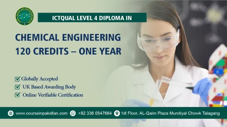 The ICTQual Level 4 Diploma in Chemical Engineering is designed for individuals looking to build a successful career in chemical engineering or those who are already working in the industry and want to deepen their knowledge.