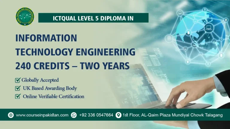 ICTQual Level 5 Diploma in Information Technology Engineering 240 Credits – Two Years