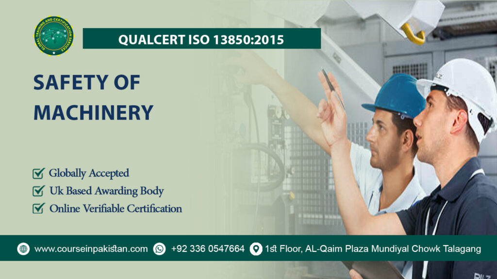 QualCert ISO 13850:2015 in Safety of Machinery QualCert ISO 13850:2015 in Safety of Machinery