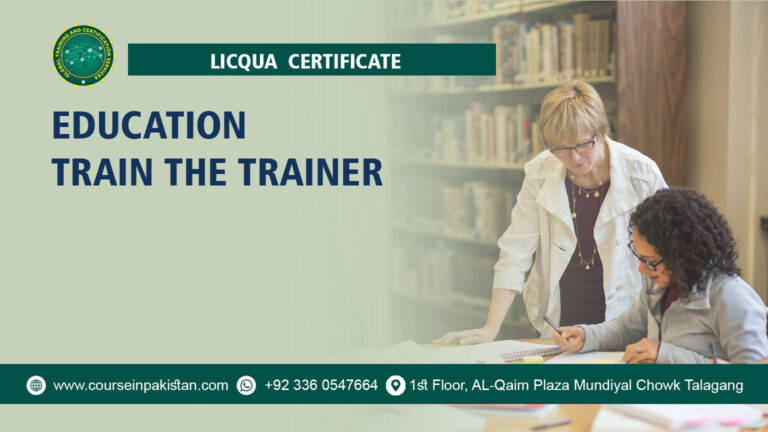 LICQual Certificate in Education Train the Trainer