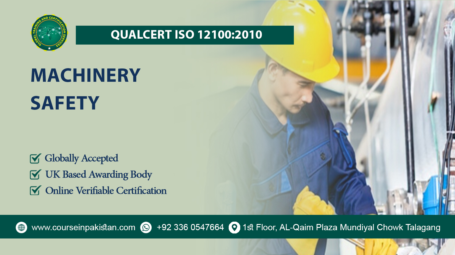 QualCert ISO 12100:2010 in Machinery Safety