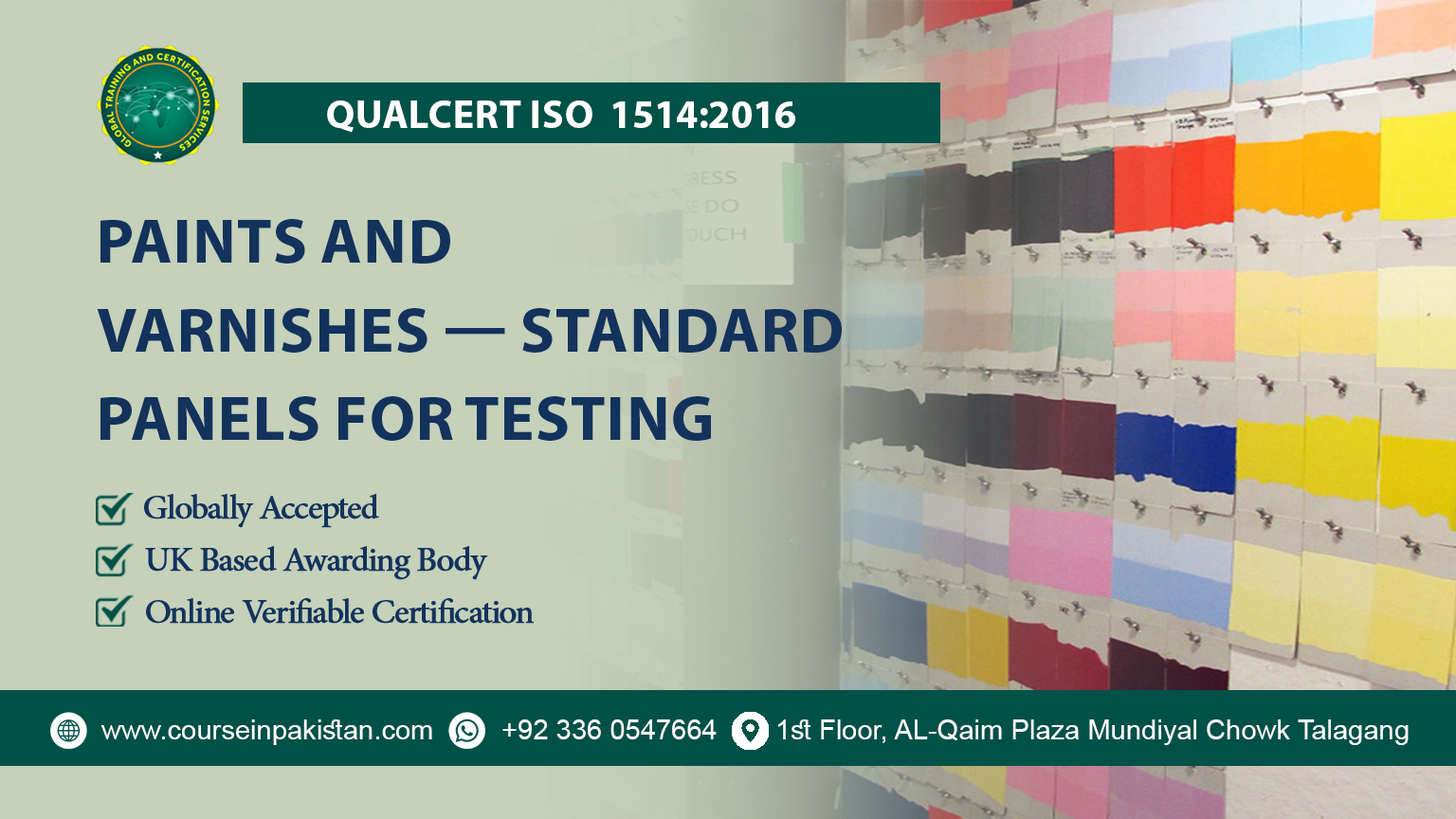 QualCert ISO 1514:2016 Paints and Varnishes — Standard Panels for Testing