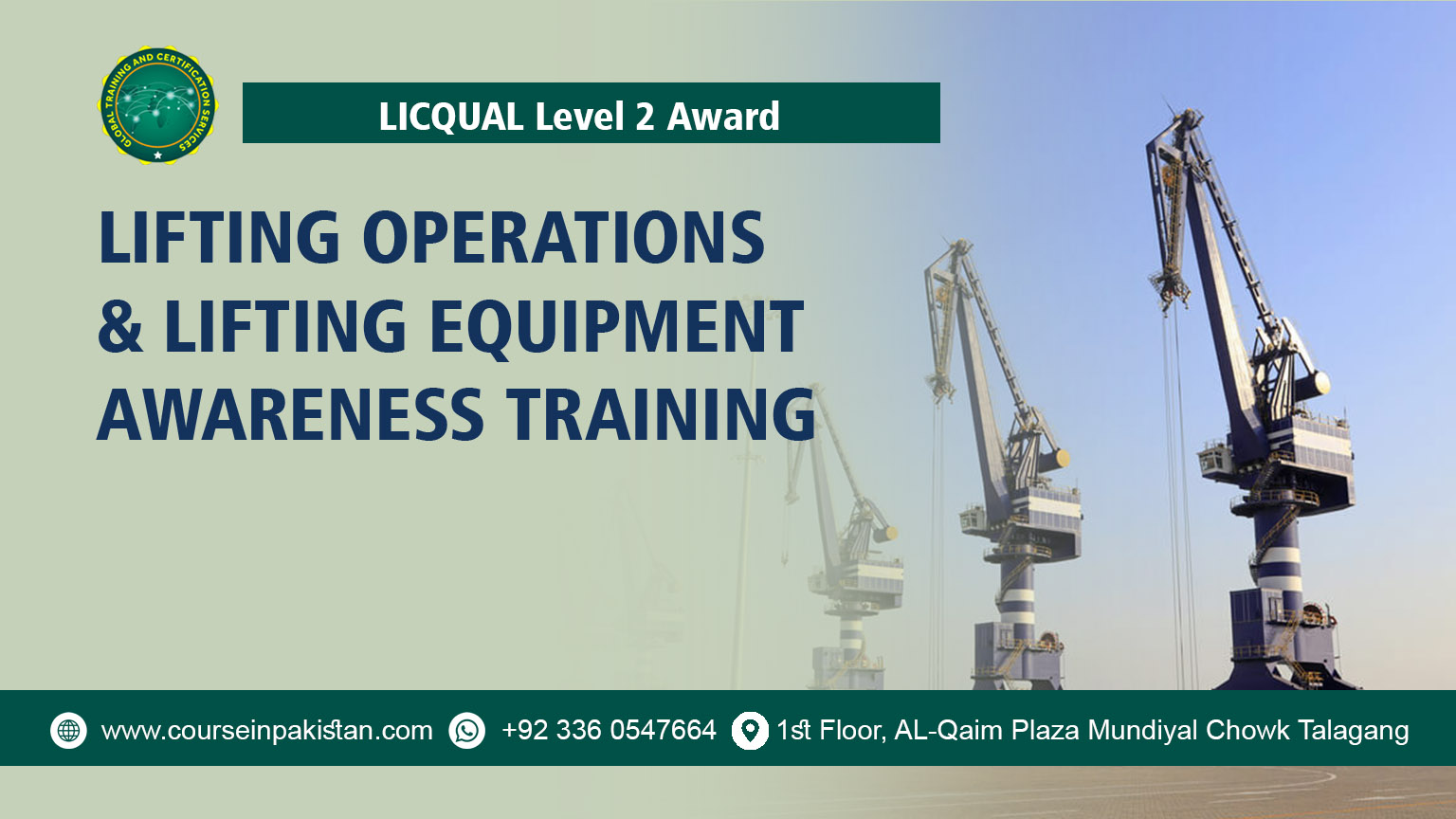 LICQual Level 2 Award in Lifting Operations & Lifting Equipment (LOLER) Awareness Training