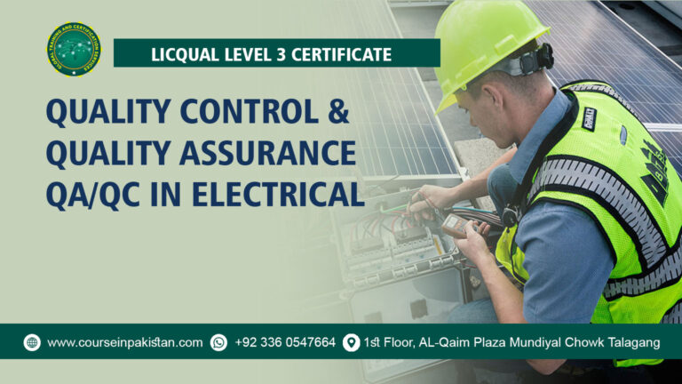 LICQual Level 3 Certificate in Quality Control and Quality Assurance QA/QC in Electrical