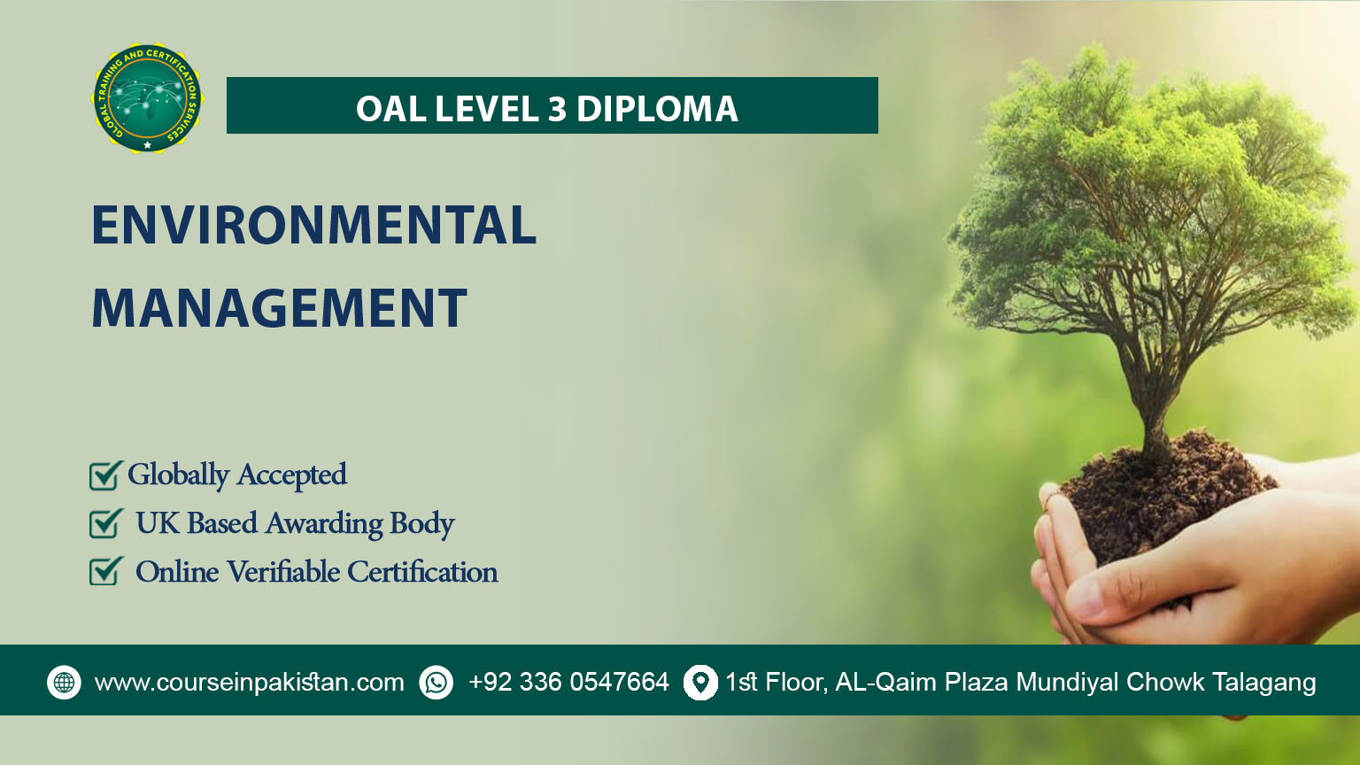 OAL Level 3 Diploma in Environmental Management