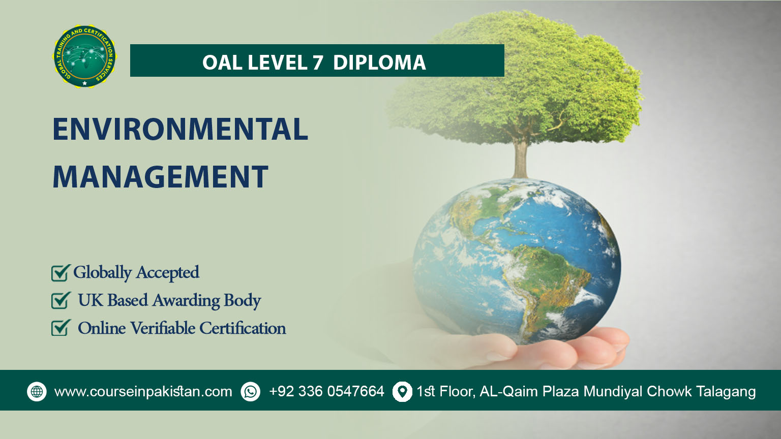 OAL Level 7 Diploma in Environmental Management