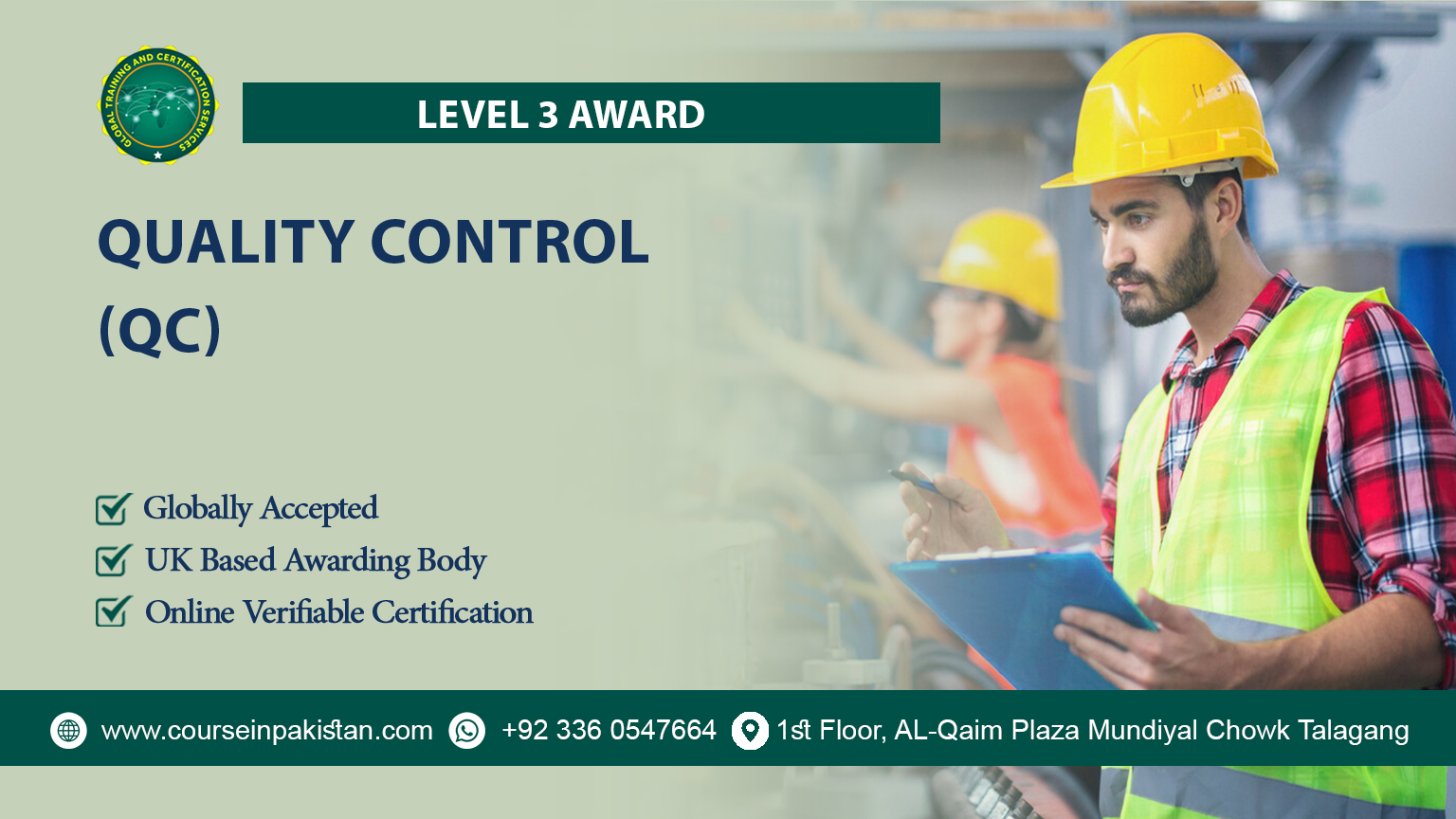 Level 3 Award in Quality Control (QC)