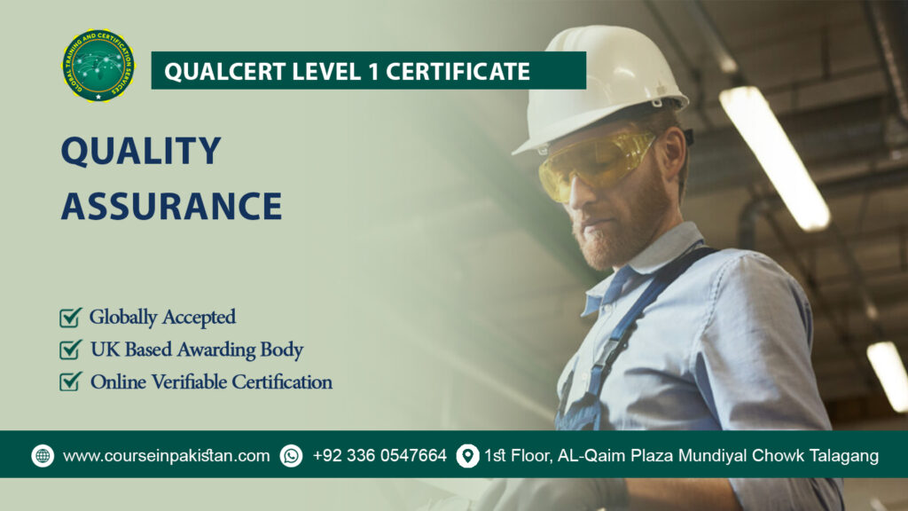 QualCert Level 1 Certificate in Quality Assurance (QA)