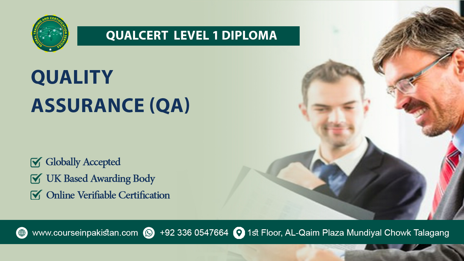 QualCert Level 1 Diploma in Quality Assurance (QA) 