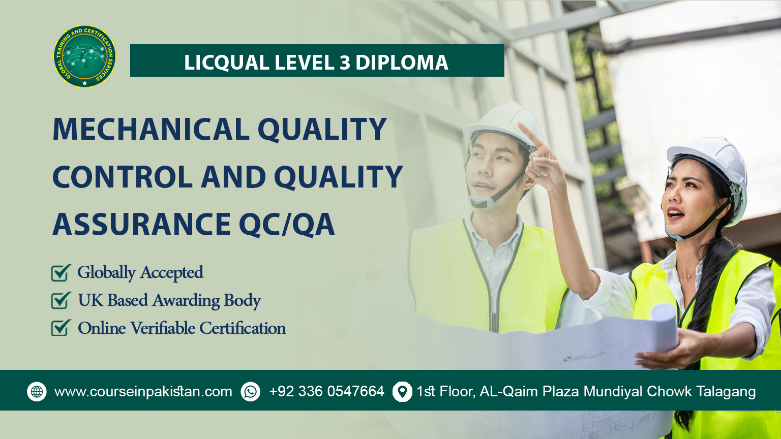 LICQual level 3 Diploma in Mechanical Quality Control and Quality Assurance QC/QA LICQual level 3 Diploma in Mechanical Quality Control and Quality Assurance QC/QA