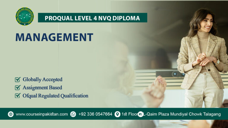 ProQual Level 4 NVQ Diploma in Management