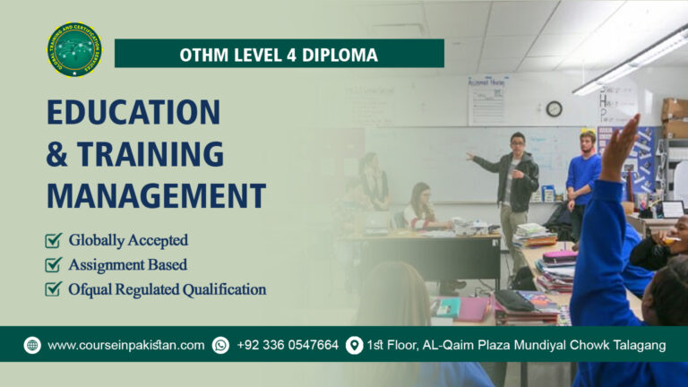 OTHM Level 4 Diploma in Education and Training Management