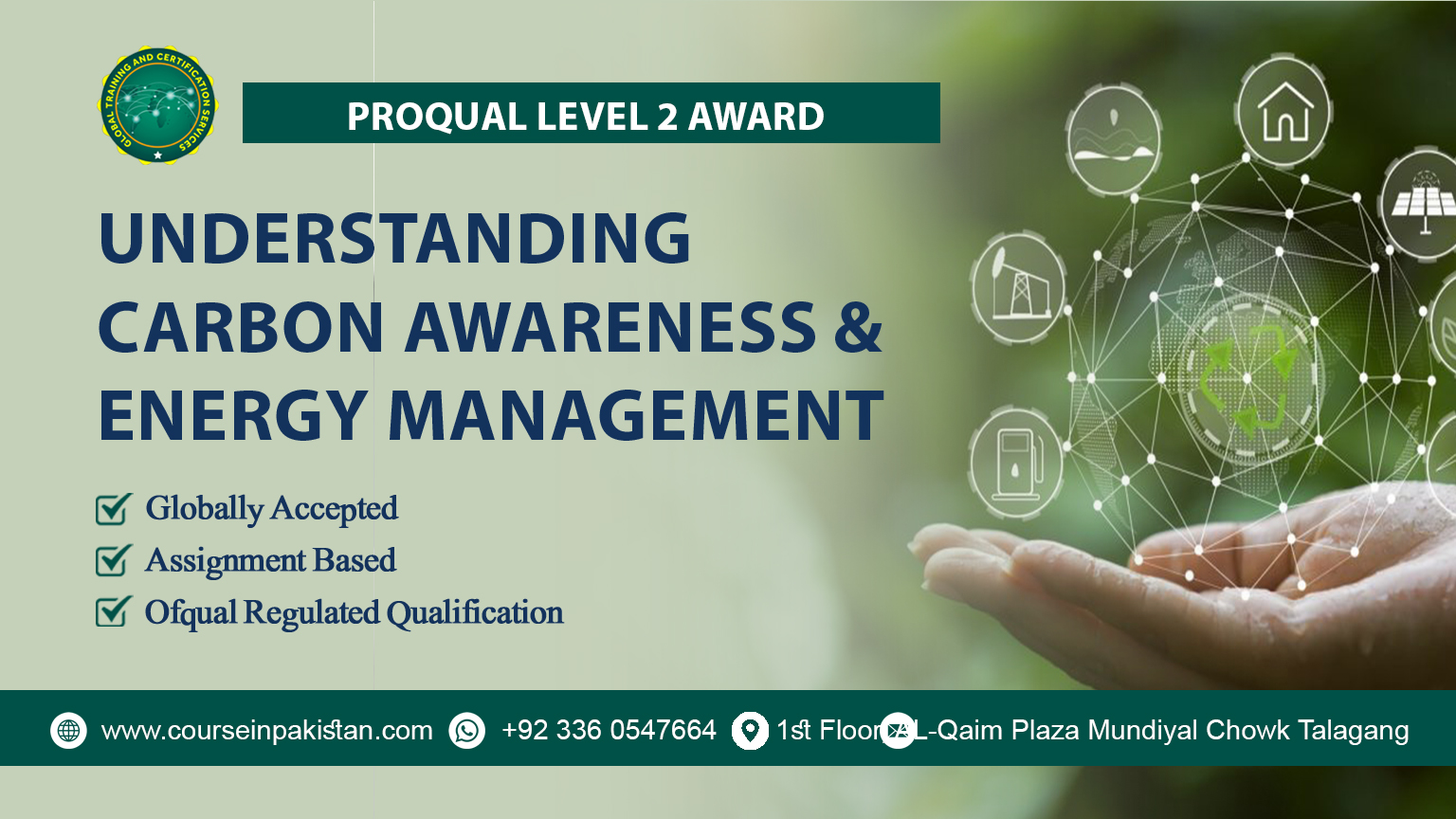 ProQual Level 2 Award in Understanding Carbon Awareness and Energy Management