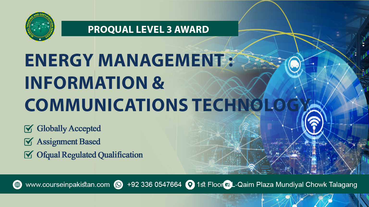 ProQual Level 3 Award in Energy Management : Information & Communications Technology