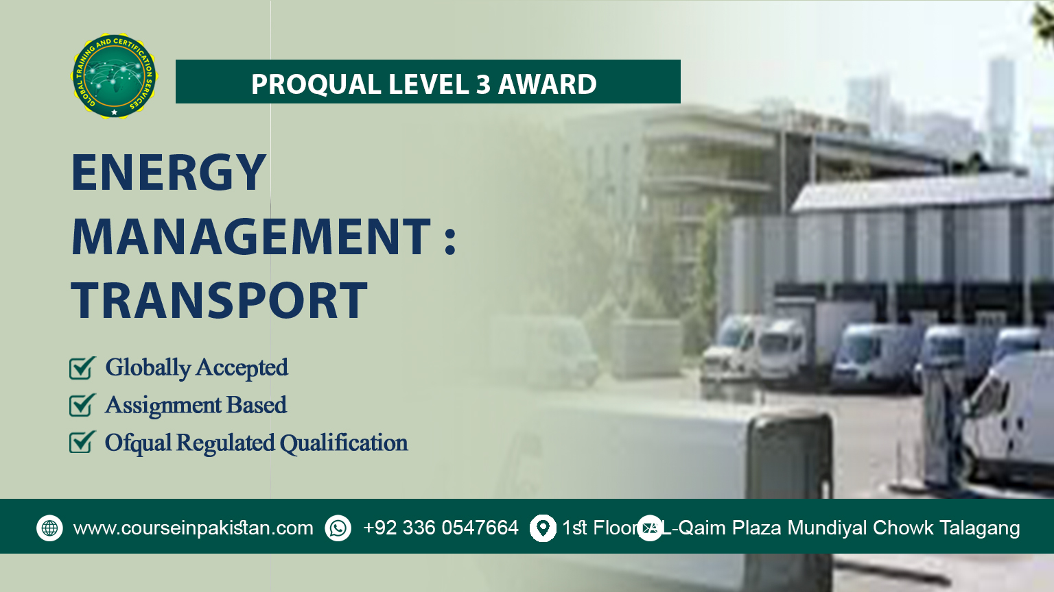 ProQual Level 3 Award in Energy Management : Transport