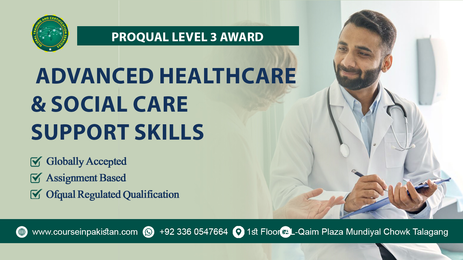 ProQual Level 3 Award in Healthcare and Social Care Support Skills ProQual Level 3 Award in Healthcare and Social Care Support Skills