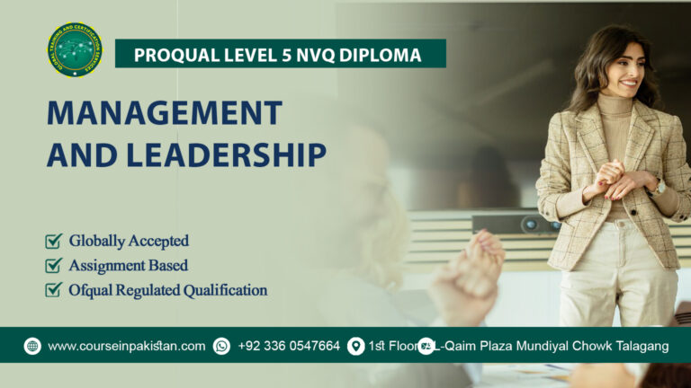 ProQual Level 5 NVQ Diploma in Management and Leadership