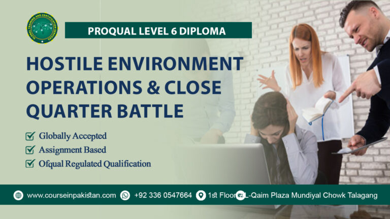 ProQual Level 6 Diploma in Hostile Environment Operations & Close Quarter Battle