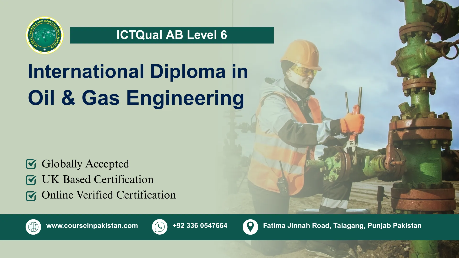 ICTQual AB Level 6 International Diploma in Oil & Gas Engineering ICTQual AB Level 6 International Diploma in Oil & Gas Engineering