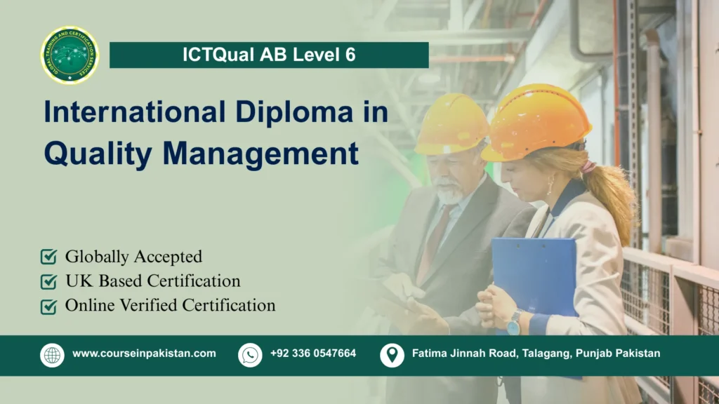 ICTQual AB Level 6 International Diploma in Quality Management
