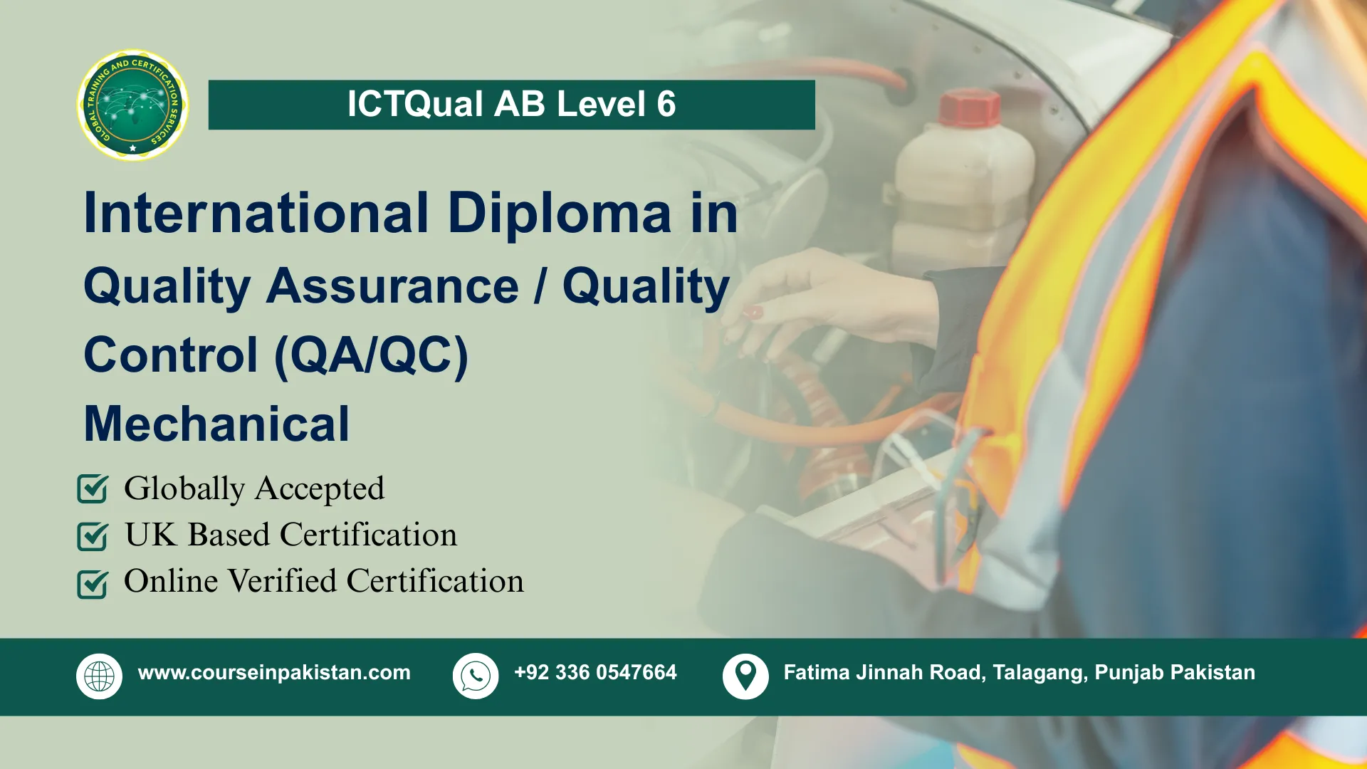 ICTQual AB Level 6 Diploma in Quality Assurance / Quality Control (QA/QC) Mechanical ICTQual AB Level 6 Diploma in Quality Assurance / Quality Control (QA/QC) Mechanical