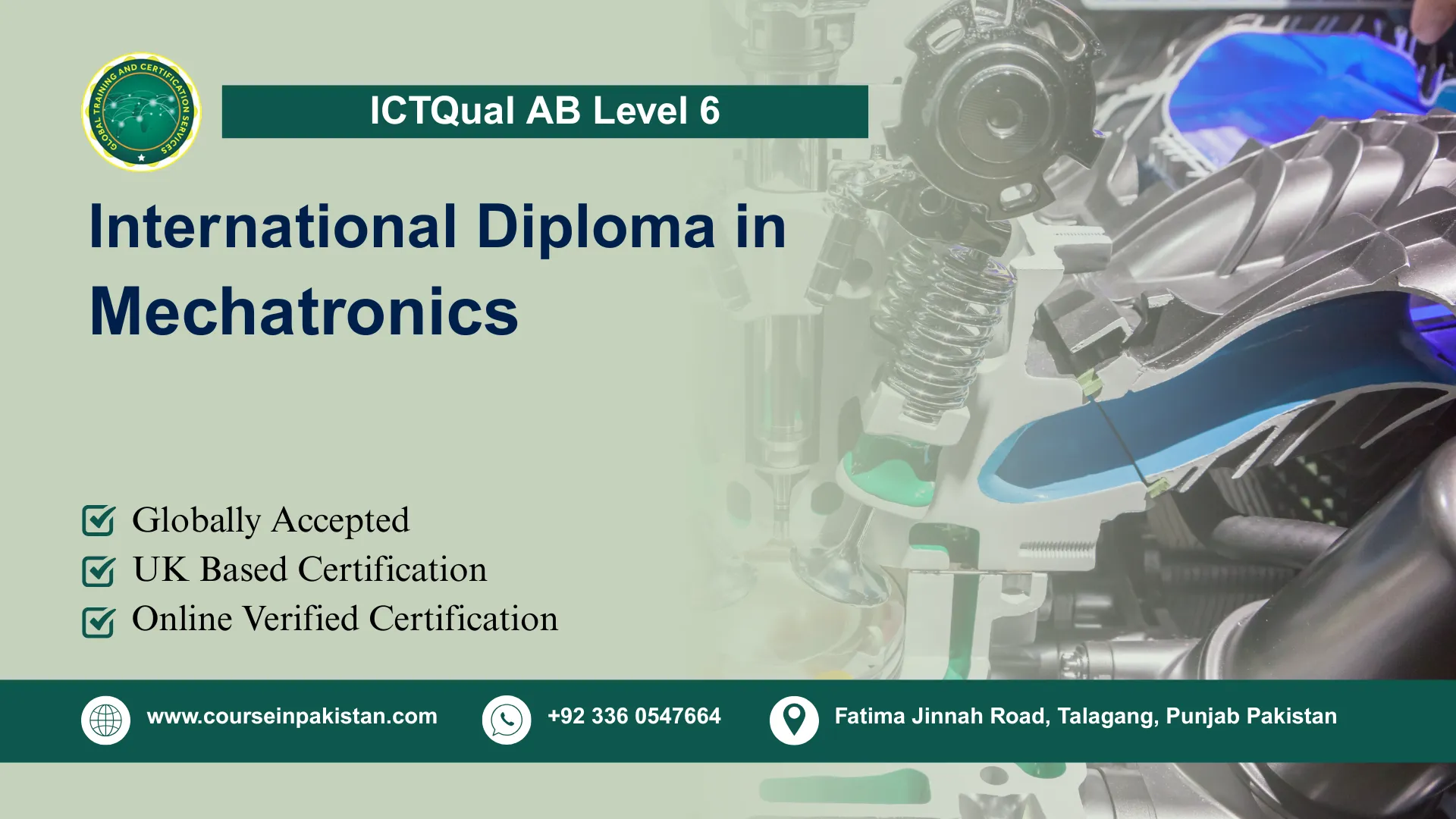ICTQual AB Level 6 International Diploma in Mechatronics ICTQual AB Level 6 International Diploma in Mechatronics