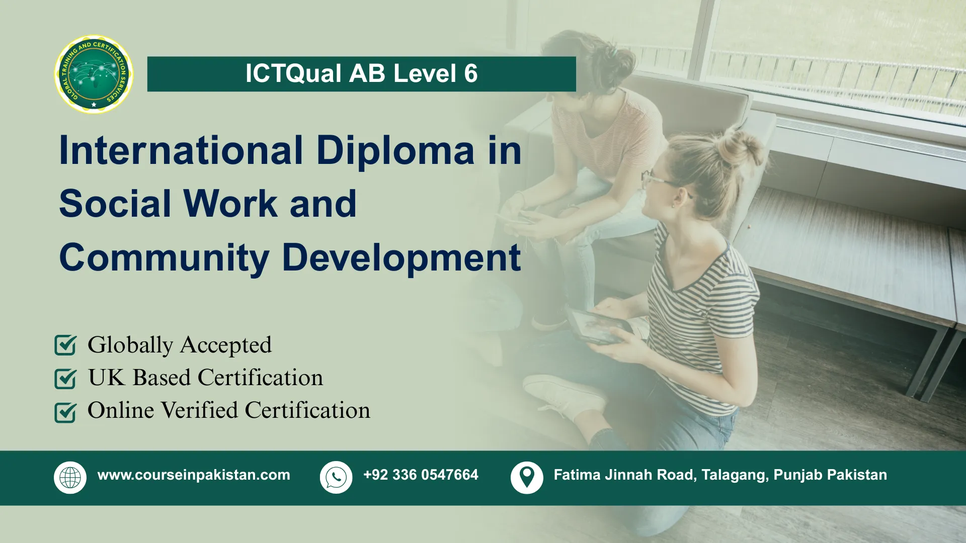 ICTQual AB Level 6 International Diploma in Social Work and Community Development ICTQual AB Level 6 International Diploma in Social Work and Community Development