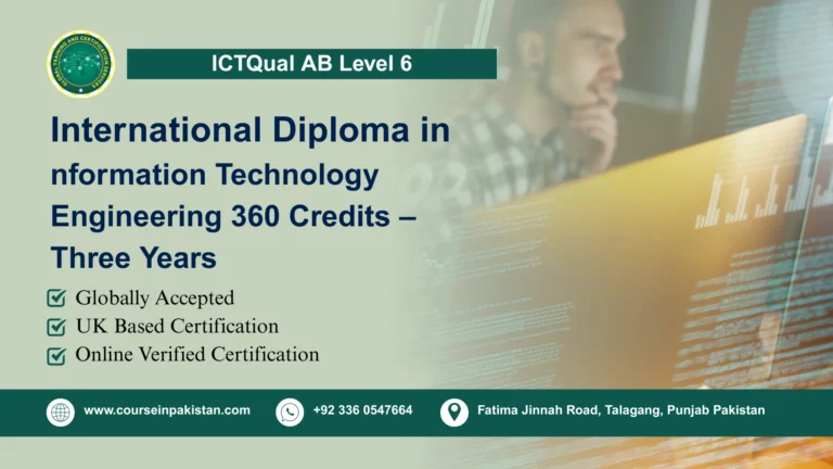 ICTQual Level 6 Diploma in Information Technology Engineering 360 Credits – Three Years